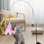 Interactive Cat Teaser Toy with Feather and Bell - PetAura