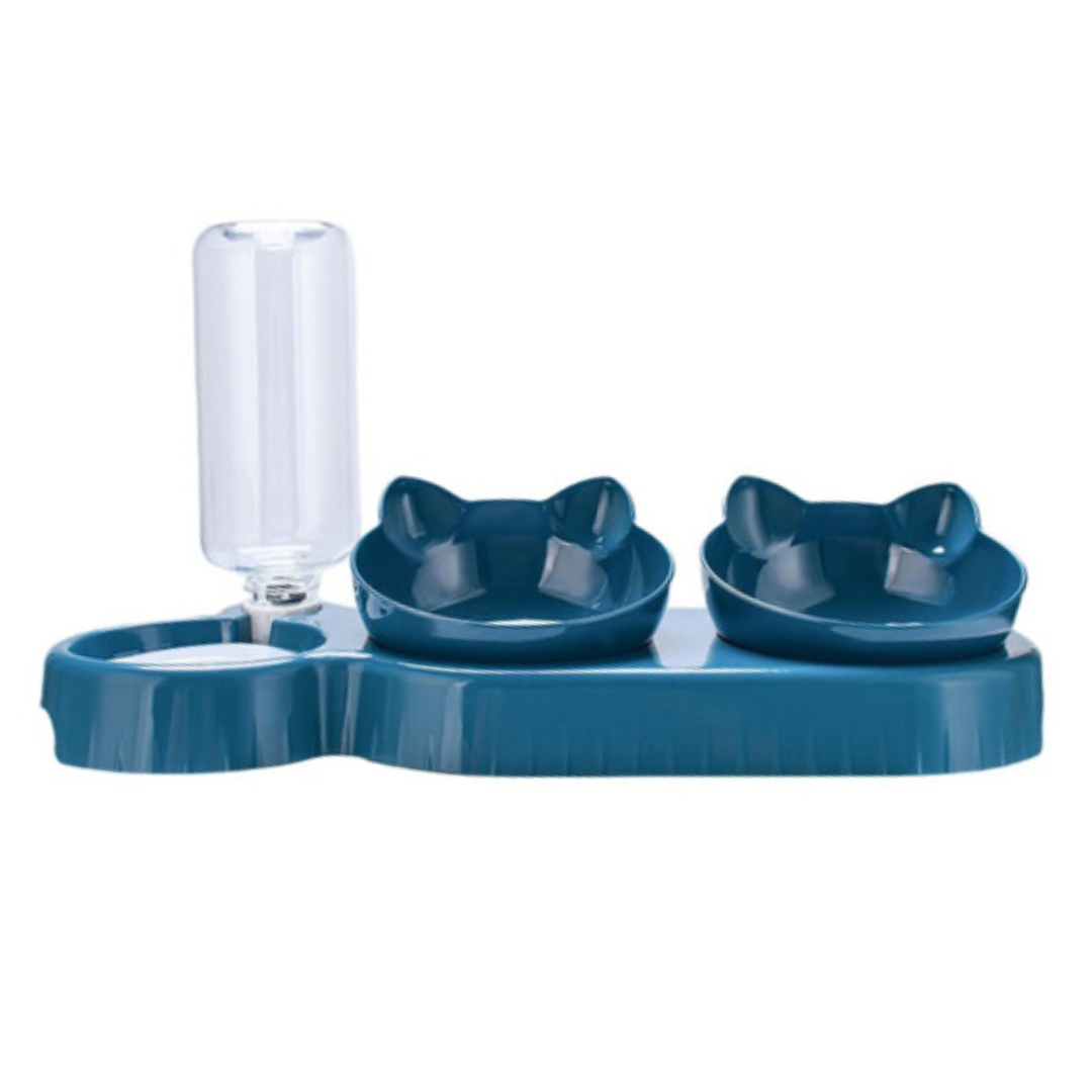 Cat Feeding Set with Water Feeder - PetAura