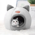 Cozy Cat Cave Bed for Winter - PetAura