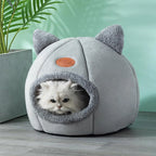 Cozy Cat Cave Bed for Winter - PetAura