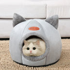 Cozy Cat Cave Bed for Winter - PetAura