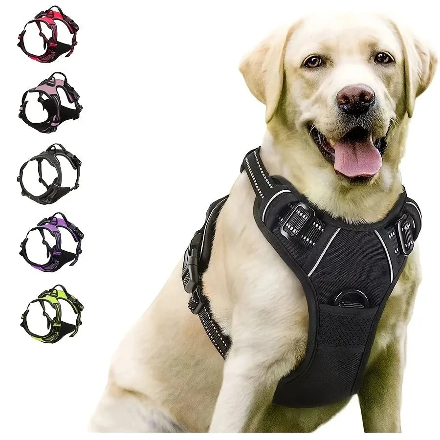 Comfortable Dog Harness Vest with Leash - PetAura