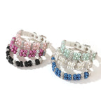Elegant Pearl Pet Collar with Rhinestones - PetAura