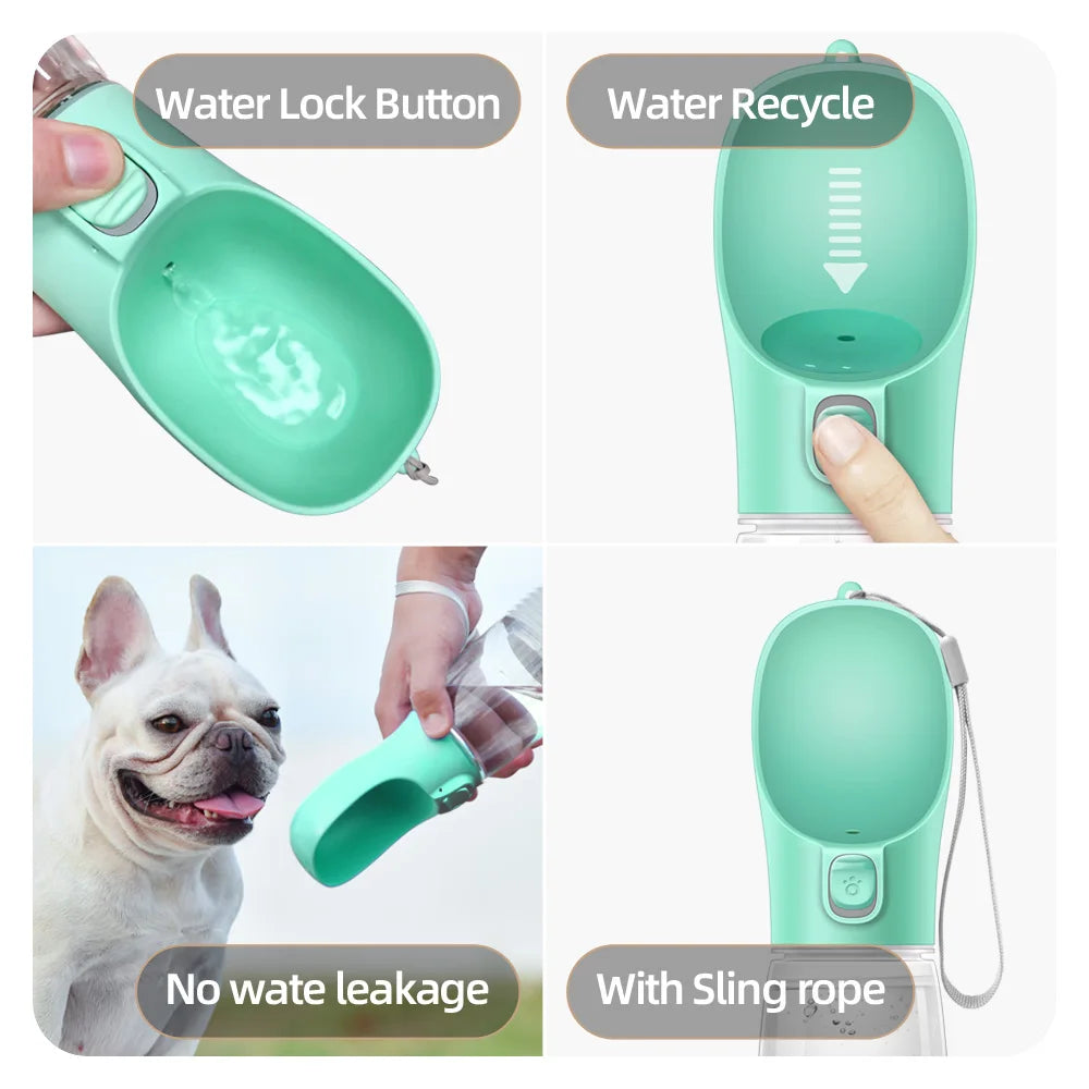 Portable Dog Water Bottle - Leakproof Travel Pet Dispenser