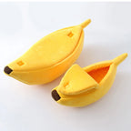 Banana Cat Bed - PetAura