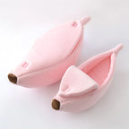 Banana Cat Bed - PetAura
