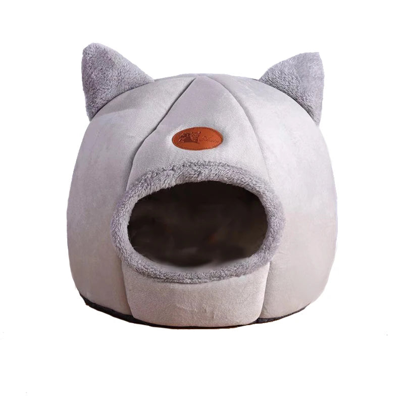 Cozy Cat Cave Bed for Winter - PetAura