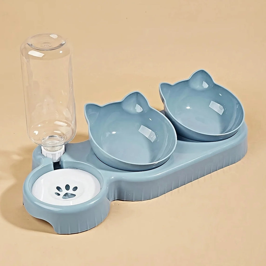 Cat Feeding Set with Water Feeder - PetAura