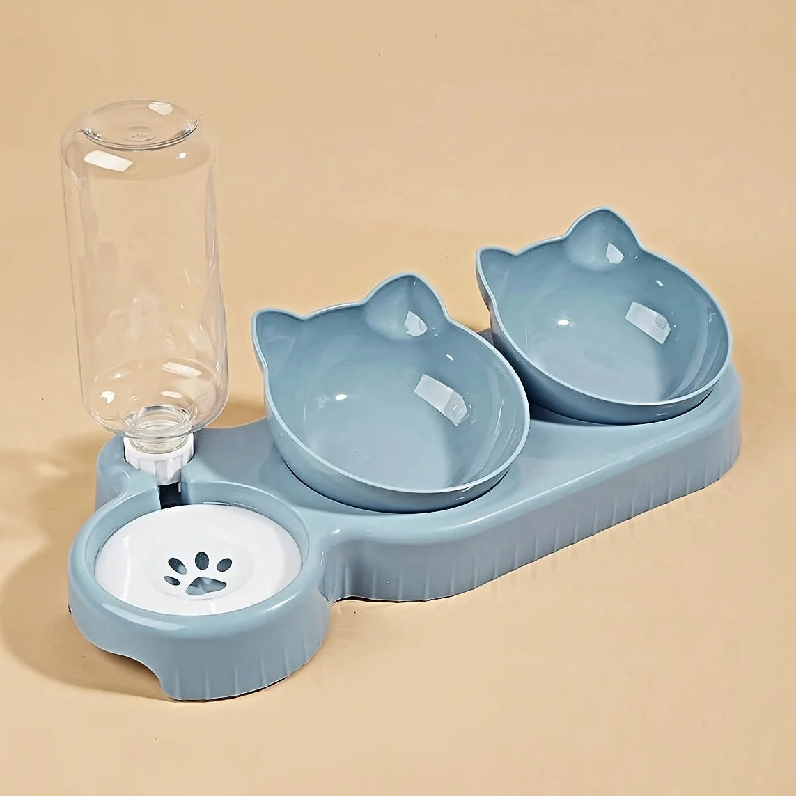 Cat Feeding Set with Water Feeder - PetAura