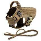 Tactical Dog Harness with Leash and Pouches - PetAura