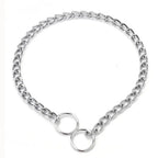Stainless Steel Snake Chain Dog Collar - Adjustable Training Collar - PetAura