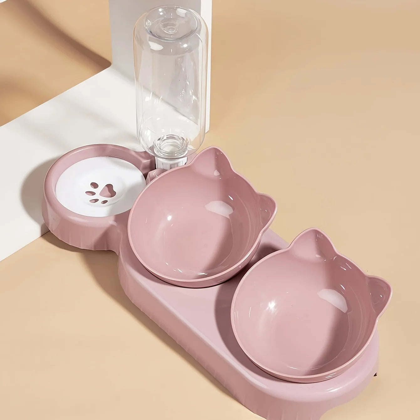 Cat Feeding Set with Water Feeder - PetAura