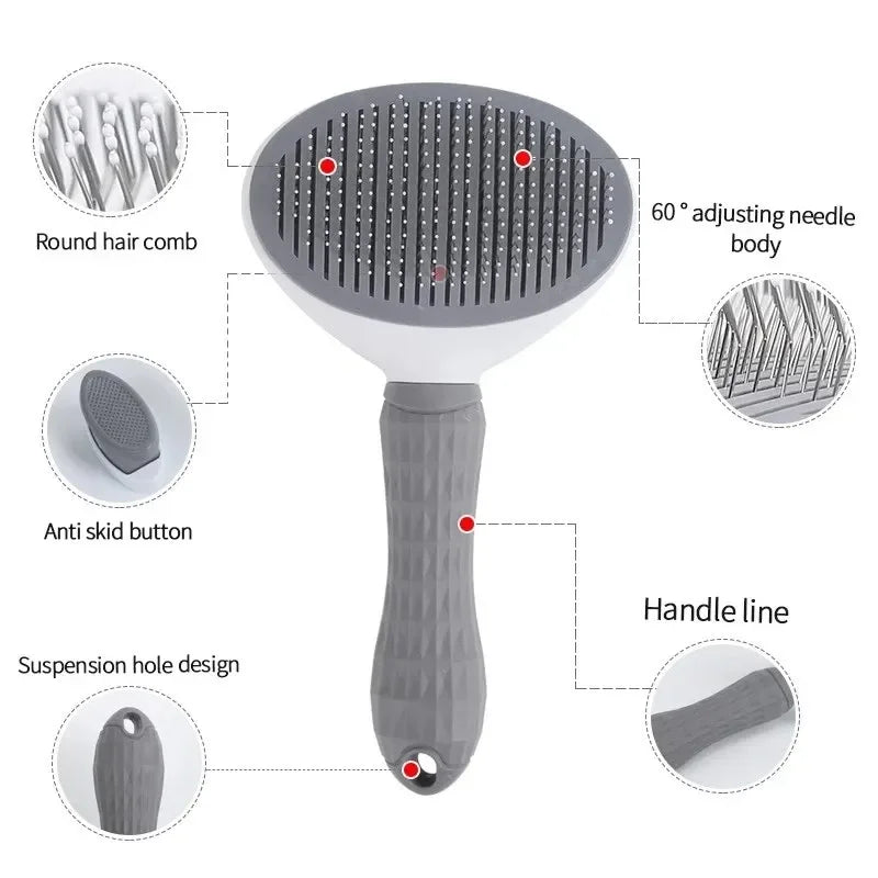 Pet Hair Removal Brush for Dogs and Cats - PetAura
