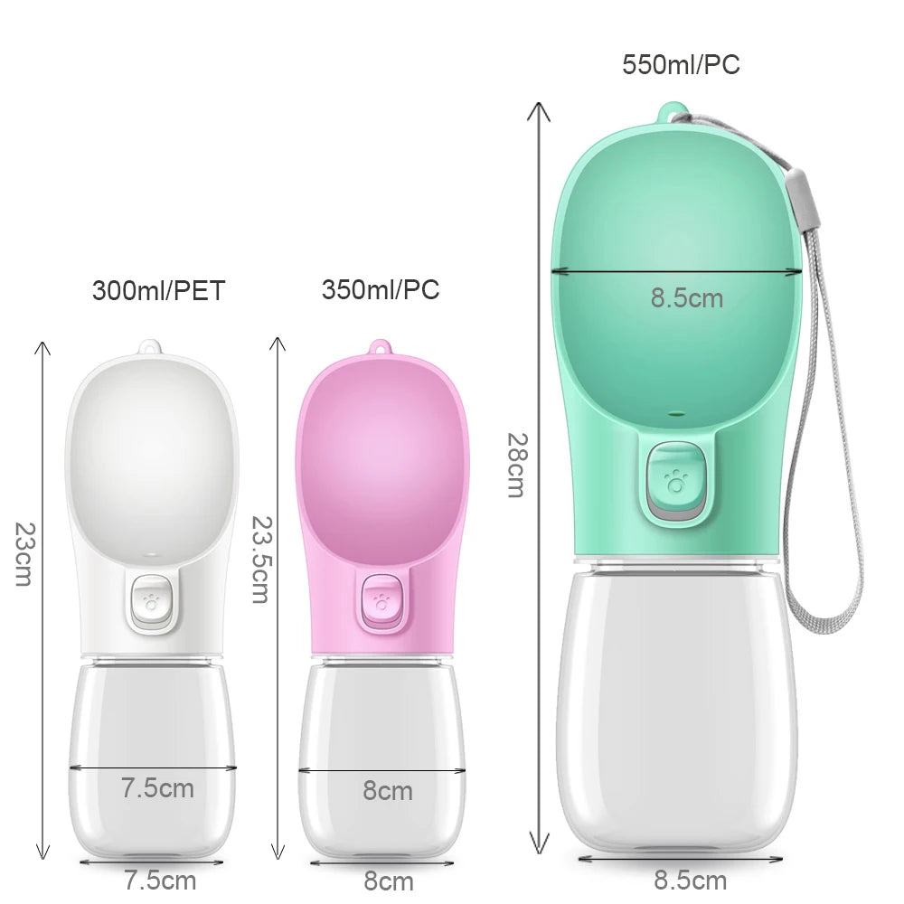 Portable Dog Water Bottle - Leakproof Travel Pet Dispenser