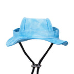 Pet Sun Hat with Ear Holes - Adjustable Summer Cap for Dogs and Cats