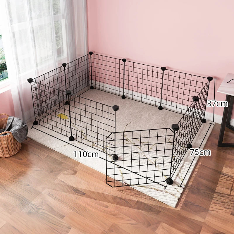 Dog cage Wire mesh fence indoor teddy animal escape barrier