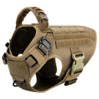Tactical Dog Harness with Leash and Pouches - PetAura