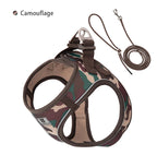 Adjustable Reflective Dog Harness Leash Set - PetAura
