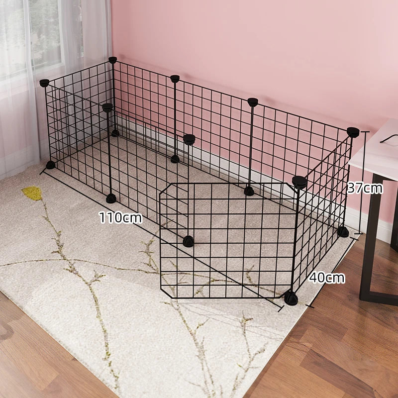 Dog cage Wire mesh fence indoor teddy animal escape barrier