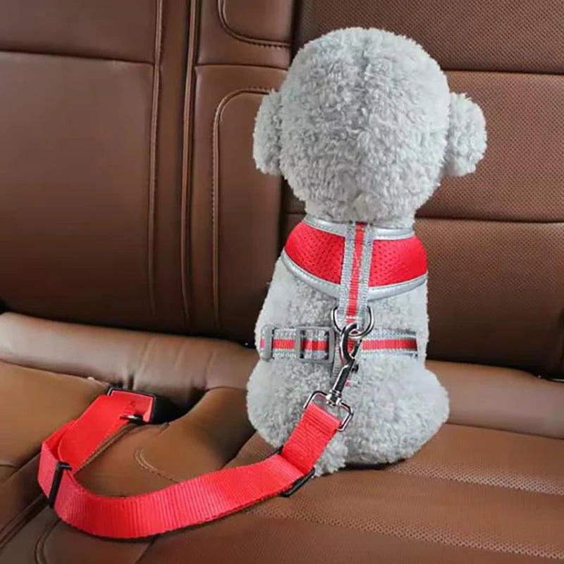 Adjustable Dog Car Seat Belt - PetAura Safety Harness