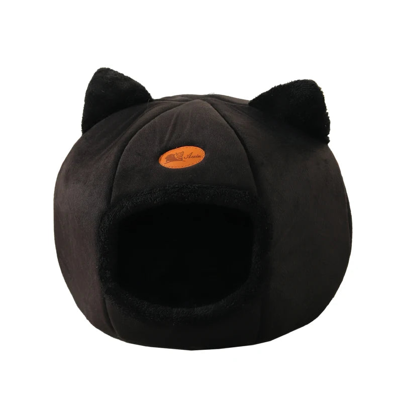 Cozy Cat Cave Bed for Winter - PetAura