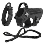 Tactical Dog Harness with Leash and Pouches - PetAura