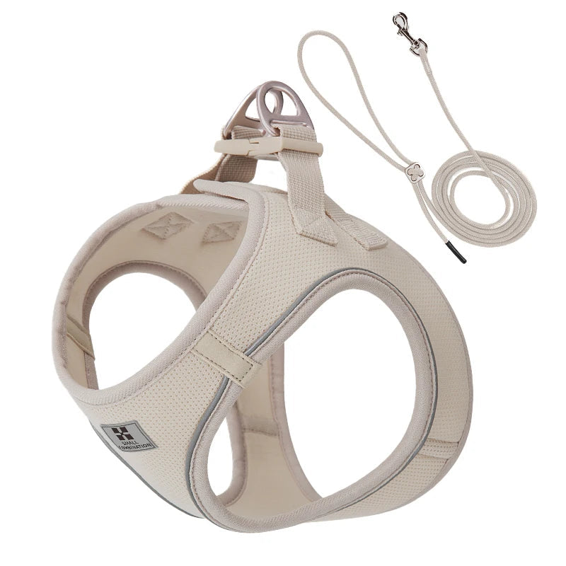 Adjustable Reflective Dog Harness Leash Set - PetAura