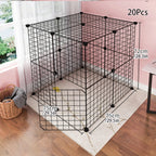 Dog cage Wire mesh fence indoor teddy animal escape barrier