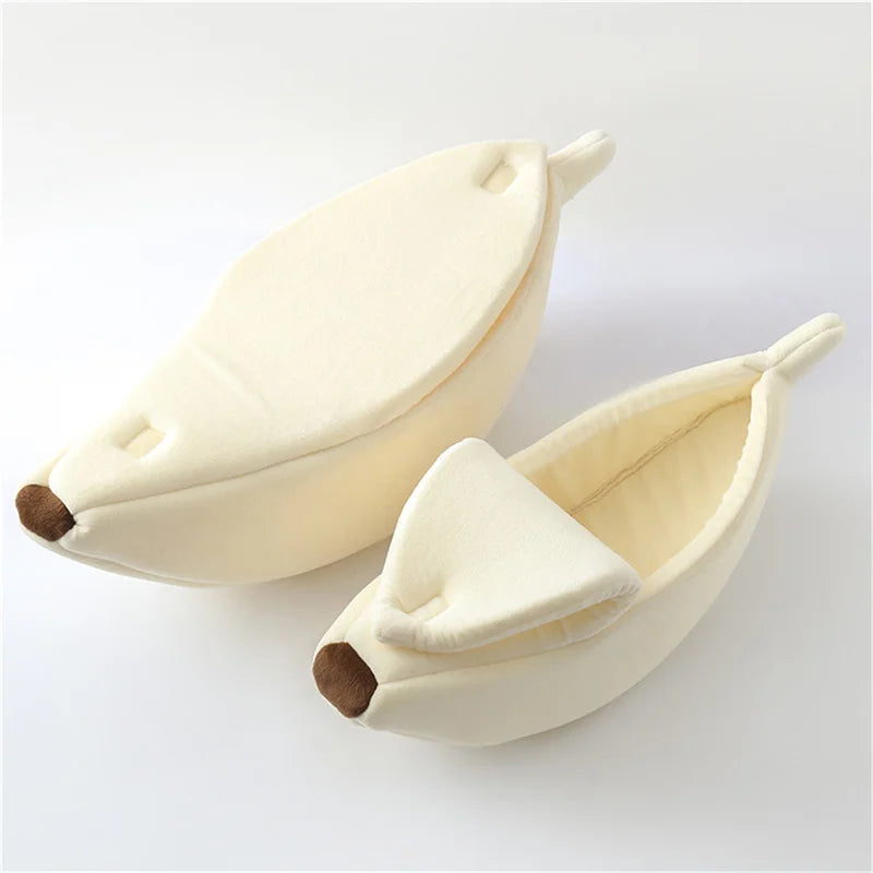 Banana Cat Bed - PetAura