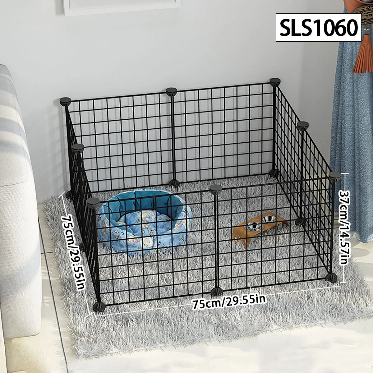 Dog cage Wire mesh fence indoor teddy animal escape barrier