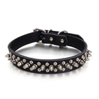 Bullet-proof Anti-bite Rivets, Leather Pet Collars, Leather Rivet Collars, Adjustable