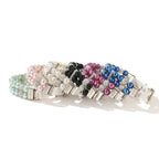 Elegant Pearl Pet Collar with Rhinestones - PetAura