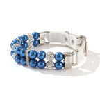 Elegant Pearl Pet Collar with Rhinestones - PetAura