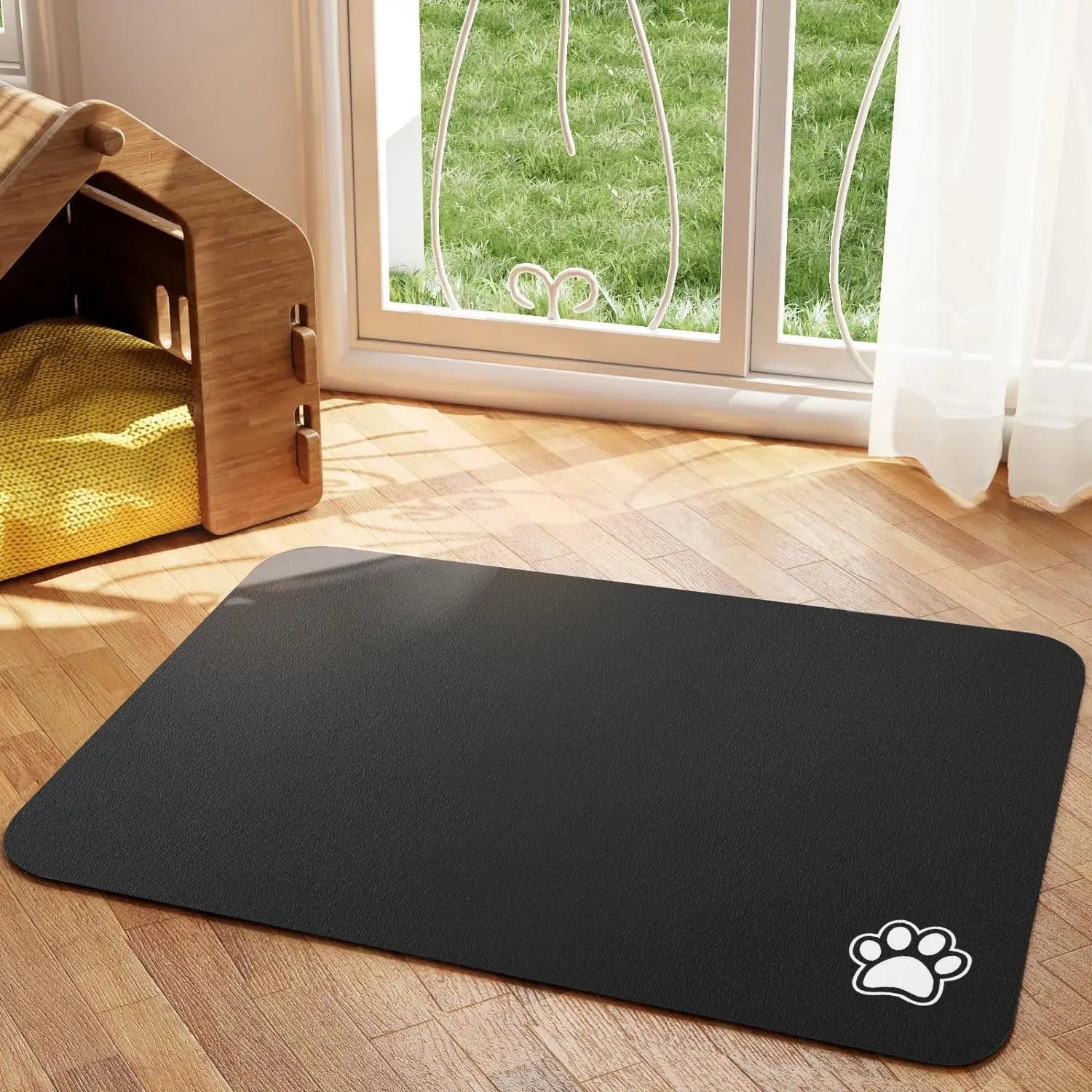 Absorbent Pet Feeding Mat - Non-Slip & Easy Clean for Dogs and Cats