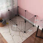 Dog cage Wire mesh fence indoor teddy animal escape barrier