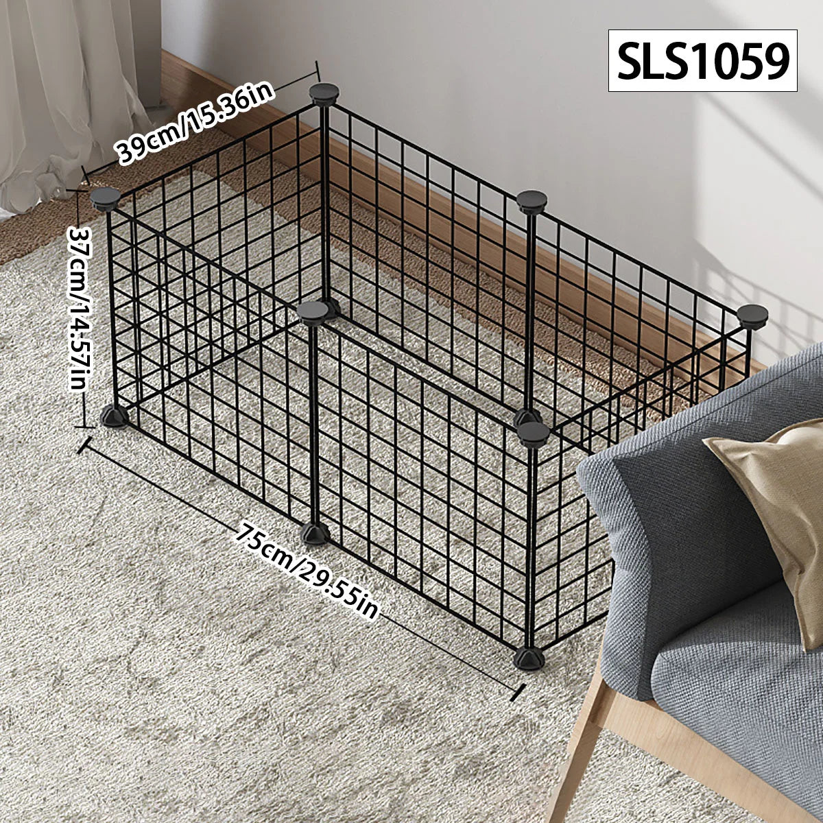 Dog cage Wire mesh fence indoor teddy animal escape barrier