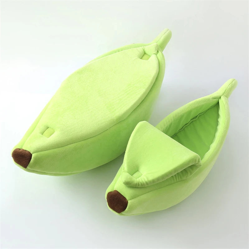Banana Cat Bed - PetAura