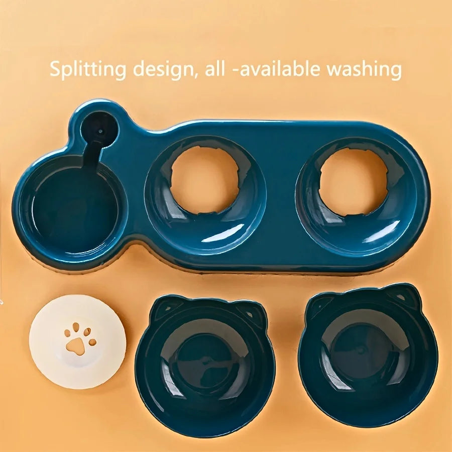 Cat Feeding Set with Water Feeder - PetAura