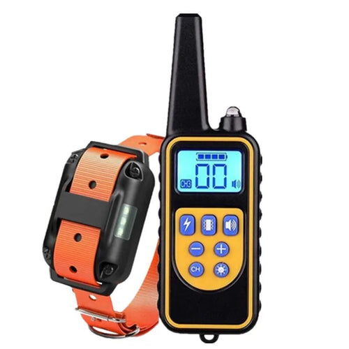800m Digital Dog Training Collar Waterproof Rechargeable Remote Control Pet with LCD Display for All Size Shock Vibration Sound