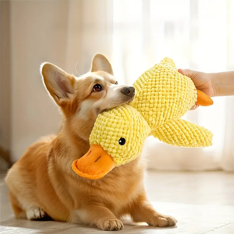 Plush Duck Toy for Dogs - Bite Resistant & Sound Relief